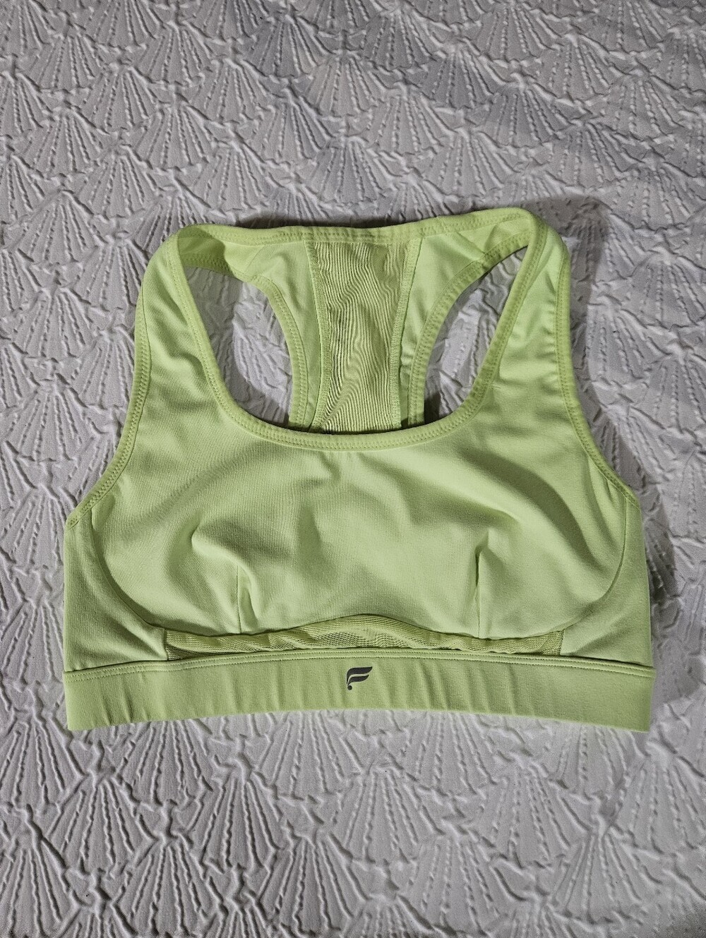 Fabletics Neon Lime Racerback Sports Bra Size Small